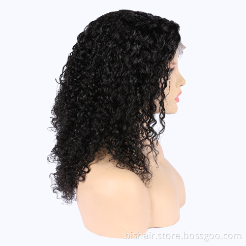 Black Women Brazilian Curly Lace Frontal Wig 100%human hair 13x4 Water Wave Lace Frontal Human Hair Wig Lace Closed Pre-Pull Wig